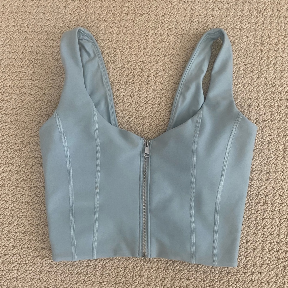 Abercrombie Sculpt LUX zip-front slim tank